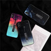 Fashion Ring Phone Case For Iphone Xs Max Xr X 8 7 6 6S Plus Slim Back Cover Starry Sky 9H Tempered Glass Kickstand Coque Capa