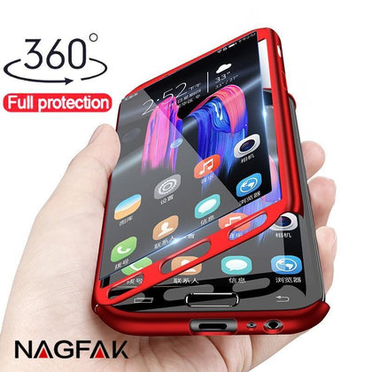 360 Full Cover Phone Case For Samsung Galaxy A5 A7 2017 Case For Samsung A7 A6 A8 J4 J6 J8 Plus 2018 Protective Shell Case Cover