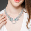 Tuliper Panther Leopard Animal Choker Necklace Austrian Crystal Statement Necklace Women Party Jewelry Valentine Top Gift