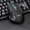 Forka Ergonomic Frosted Wired Gaming Mouse 6Buttons 2400Dpi Adjustable Silent Click Optical Usb Computer Mouse For Pc Laptop (Black)