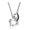 Us Stock Uloveido Necklaces Pendants Couple Necklace For Men And Women Heart And Square Paired Pendant Valentines Day Gift Sn048