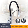 Kitchen Mixer Led Light Sink Faucet Brass Brushed Nickel Torneira Tap Kitchen Faucets Hot Cold Deck Mounted Bath Mixer Tap 7661