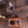 Retro Wood Portable Mini Bluetooth Speaker Wireless Loudspeaker Outdoor Speaker Sound System Tf Fm Radio Music Subwoofer Q8