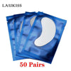 25/50/100 Pairs/Lot Patches For Eyelash Extension Under Eye Pads Paper Patches Pink Lint Free Stickers For False Eyelashes