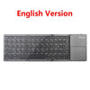 Portable Folding Bluetooth Wireless Keyboard B033 Rechargeable Foldable Touchpad Keypad For Ios/Android/Windows Ipad Tablet