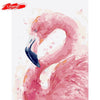 Oil Painting By Numbers Flower Acrylic Paint Wall Painting Flamingo Picture Coloring By Numbers On Canvas Home Decor