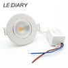 Lediary Cob Led Downlights Real 3W 5W 110V-240V White Ceiling Spot Lamp 2.2 Inch 55Mm 75Mm Cut Hole No Flicker Lighting Fixtures