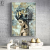 Modern Marble Girl Posters And Prints Wall Art Canvas Painting Nordic Picture Home Decoration For Living Room Decorative