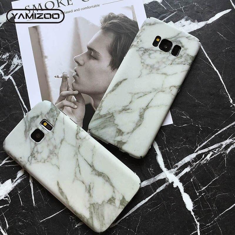 Marble Case For Samsung Galaxy S8 Plus Note 8 Phone Cases Luxury Plastic Thin Hard Coque Cover For Samsung Galaxy S7 Edge Fundas