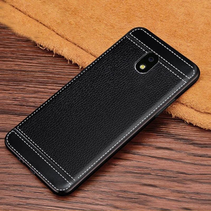 HQ Business Leather Pattern Soft TPU Silicone Case for Samsung Galaxy J7 J3 J5 J 7 2017 J730 730 SM-J730FM J330 J530 EU Version