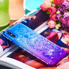 Diamond Glitter Case For Iphone 5 5S Se 6 6S 7 8 Plus X Xs Xs Max Xr Coque Liquid Quicksand Floating Shiny Sparkle Flowing Cover