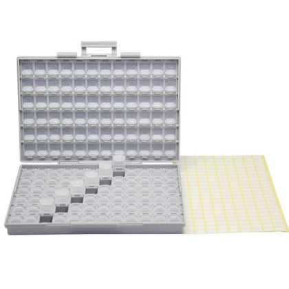 AideTek SMD Resistor Capacitor Beads Storage white Box Organizer plastic toolbox Electronics Storage Cases & Organizers BOXALL