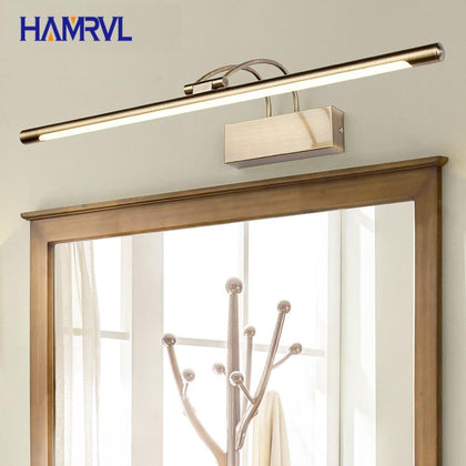 HAMRVL Indoor Wall Light with Swing arm in Bathroom Amazing Modern LED Mirror   switch Over Picture ing Fixtures