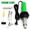 220V 1600W 50Hz Electronic Heat Hot Air Torch Plastic Welding Welder Torch + Nozzle + Pressure Roller 3000Pa