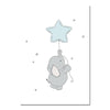 Nditb Cute Cartoon Elephant Moon Canvas Art Painting Posters Prints Decorative Picture Baby Bedroom Nursery Wall Decoration
