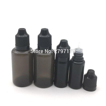 5pcs 3/5/10/15/20/30/50/60/100/120ml LDPE Plastic Empty bottle Squeeze Juice Eye Liquid Dropper Bottles with Funnel
