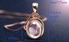 Us Stock Necklaces Pendants Choker Silver Rose Gold Color Long Crystal Pendant Necklace Fashion Jewelry Uloveido Dn02 (Rose Gold Color Pink)