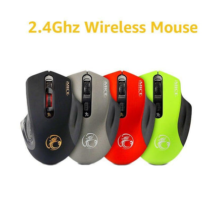 IMice Wireless Mouse Silent Computer Mouse USB Ergonomic Mice 2000DPI Adjustable Mini Mouse Optical Minimalist for PC Laptop