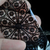 Lace Flower Pattern Nail Foil Decals Black & White Gel Diy 3D Sticker Polish Nail Art Decoration Tool Without Adhesive