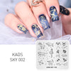 Kads 20 Design Choice 1Pc Stamp Plate Chinese Fashion Festival Ocean Sky Travel Nature Style Design Diy Image Manicure Plate