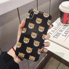 Luxury Cute Cartoon Bear Soft Phone Case For Iphone X Xr Xs Max For Iphone 6 6S 7 8 Plus Silicone Wrist Strap Holder Cover Coque