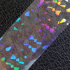Fashion Clear Nail Transfer Film Holo Irregular Triangle Pattern Holographic Nail Foil Sticker 100Cm Sk020