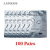 25/50/100 Pairs/Lot Patches For Eyelash Extension Under Eye Pads Paper Patches Pink Lint Free Stickers For False Eyelashes