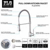 Spring Style Kitchen Faucet Brushed Nickel Faucet Pull Out Torneira All Around Rotate Swivel 2-Function Water Outlet Mixer Tap