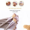 Diolan 10Pcs Full Professional Makeup Brushes Sets & Kits Size Foundation Synthetic Hair Champagne Gold Brushes Pennelli Trucco