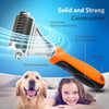Pet Dog And Cat Comb Cymas Deshedding And Trimming Tool 2 Sided Grooming Rakes Mascotas Cachorro Chien Perros Gatos Honden Hond (Gray M)