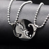 Us Stock Uloveido Fashion Matching Blue Cat Necklace Pendant For Men Women Couple Necklace Pendant Stainless Steel Jewelry Sn156