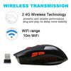 Azzor Rechargeable Wireless Mouse Slient Button Computer Gaming 1600Dpi Built-In Battery With Charging Cable For Pc Laptop