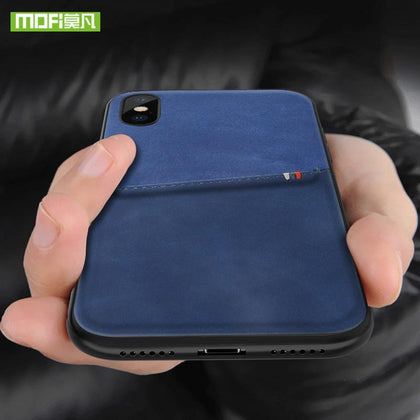 MOFi For iPhone 7 8 X Case For iPhone 7 8 Plus Bag Card Case For iPhone X 10 Case Cover PU Leather Luxury Wallet Card Back Cover