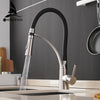 Kitchen Mixer Led Light Sink Faucet Brass Brushed Nickel Torneira Tap Kitchen Faucets Hot Cold Deck Mounted Bath Mixer Tap 7661