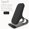 Qi Wireless Charger Stand For Iphone X Xs Max Xr 8 Samsung S8 S9 Note 9 Wireless Fast Charging Pad Station Wireless Chargers