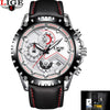 Lige Fashion Business Mens Automatic Watch Leather Waterproof Mechanical  Watch Mens Tourbillon Sport Watches Relogio Masculino