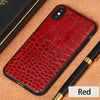 Luxury Genuine Leather Cases For Iphone X Xr Xs Xs Max Crocodile Grain Cover For Iphone 6 5 5S Se 6S 7 8 Plus For Apple Case 360