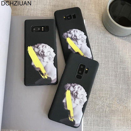 DCHZIUAN Artistic Sculpture David Phone Case For Samsung Galaxy NOTE 9 NOTE 8 S8 S8plus S10 S9 Plus Case Hard Black Cover Fundas