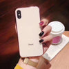 Luxury Eletroplate Tempered Glass Case For Apple Iphone X 8 6S 7 Plus Xs Max Xr Cute Bling Back Cover Fashion Protective Shell