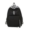 Women Canvas Backpack For School Teenagers Girls Casual Shoulder Bags Ladies Pink Letter Backpack Female Bookbag Student Bag