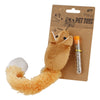 Cat Toy Fluffy Mouse Teaser Toy With Catnip