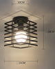 Ceiling Lights Iron Modern Ceiling Lamps For Living Room  Industrial Decor E27 Led Light Fixture Restaurant Lamp Modern Lantern