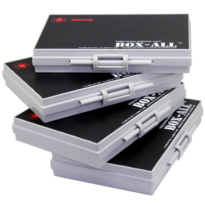 AideTek 4 units of BOX smd storageEnclosure for surface mount components 1206 0805 0603 0402 0201 size plastic toolbox 4BOXALL