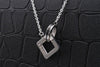 Us Stock Uloveido Necklaces Pendants Couple Necklace For Men And Women Heart And Square Paired Pendant Valentines Day Gift Sn048