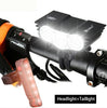 Waterproof Bike Light 3Xt6 Led Front Bicycle Headlight 4 Modes Safety Night Cycling Lamp+Rechargeable Battery Pack+Charger