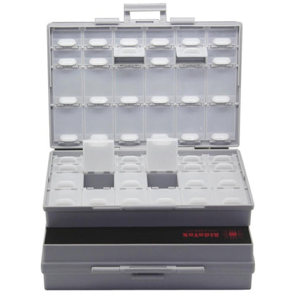 AideTek Box Organizer Craft Beads Storage lids empty enclosure SMD SMT organizer surface mount plastic toolbox label 2BOXALL48