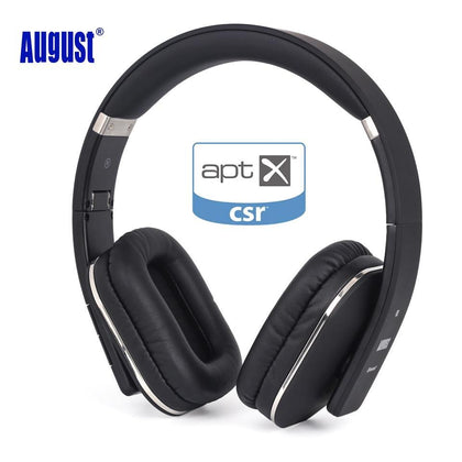 August EP650 Bluetooth Wireless Headphones with Mic/Multipoint/NFC Over Ear Bluetooth 4.1 Stereo Music aptX Headset for TV,Phone