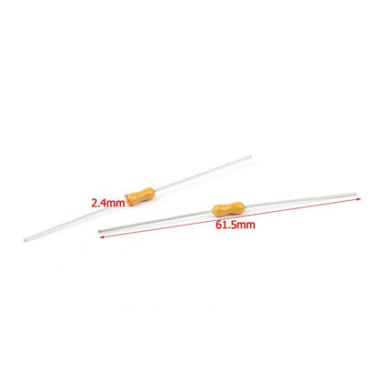 Areyourshop Yellow Ceramic Resistor Fuse Time-Lag Metal Axial Lead Fuse 2.4x7mm 10/40Pcs New Arrival Resistor Fuses