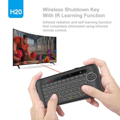 VONTAR 2.4GHz Air Mouse Wireless Keyboard with Backlight and touchpad Learning Function for Android TV Box X96 mini X92 X96