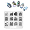 Kads Fashion Design Nail Stamping Plates Nail Art Stamp Template Plate Geometric Image Plate Diy Stamp Nail Stencil Tool Kits